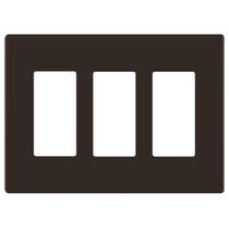 Placa de parede LIDER LSWP-33M-BR 3-Gang 12x17cm Brown Matte Placa de parede LIDER LSWP-33M-BR 3-Gang 12x17cm Brown Matte