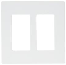 Placa de Parede Lutron CW-2-WH 2 Gang Branco Pacote com 6 Placa de Parede Lutron CW-2-WH 2 Gang Branco Pacote com 6
