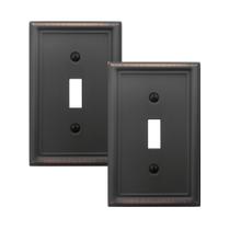 Placa de parede OKAWYC Luca, pacote com 2 unidades de metal de bronze envelhecido, 1 gangue