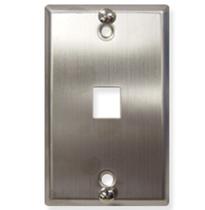 Placa de Parede para Telefone Embutida - 1 Porta - Aço Inoxidável