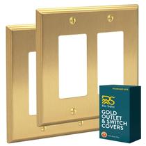 Placa de parede Rio Salto BRASS Double Rocker 12x12 cm 2 Gang Placa de parede Rio Salto BRASS Double Rocker 12x12 cm 2 Gang