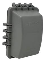 Placa de parede Sealproof 1GWIUXD à prova de intempéries, com fechadura, cinza