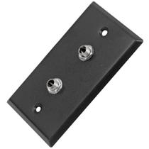 Placa de parede Seismic Audio SA-PLATE26 em aço inoxidável preto Placa de parede Seismic Audio SA-PLATE26 em aço inoxidável preto
