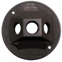 Placa de parede Sigma 14383BR 1/2 polegada redonda de 3 furos em bronze