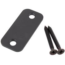 Placa de parede Stone Harbor Hardware Round Corner Matte Black 2,5x6 cm