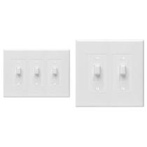 Placa de parede TayMac 2673W 3-Gang e 2672W 2-Gang White Placa de parede TayMac 2673W 3-Gang e 2672W 2-Gang White