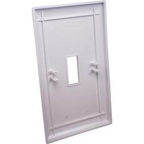 Placa de parede US Hardware RV Single Gang White Plastic 15x10x1 cm