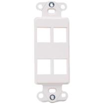 Placa de parede Vanco 820324 4 portas Décor Insert branca