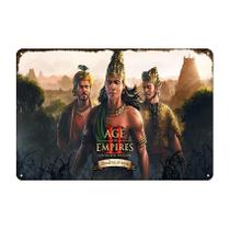 Placa de parede vintage Age of Empires Iron 20x30cm Home Bar Decor Placa de parede vintage Age of Empires Iron 20x30cm Home Bar Decor