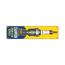 Placa De Parede Vintage Champion Spark Plug, Decoração Chamativa Para Interiores E Exteriores,