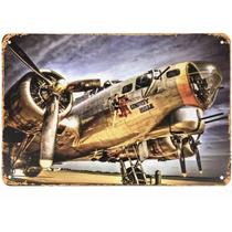 Placa de parede vintage Liberty Belle B-17 Bomber Iron 30x20cm Placa de parede vintage Liberty Belle B-17 Bomber Iron 30x20cm