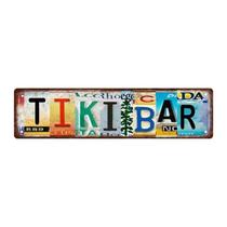 Placa de parede vintage Tiki Bar Iron Painting para decoração de bar doméstico Placa de parede vintage Tiki Bar Iron Painting para decoração de bar doméstico