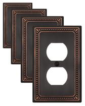 Placa de parede ZILLSEA Aged Bronze Pearl Design 8x12 cm 4PK Placa de parede ZILLSEA Aged Bronze Pearl Design 8x12 cm 4PK
