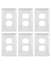 Placa de parede ZILLSEA Off-White Metal Outlet Cover 8x12 cm