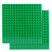 Placa de peça de base para blocos de construção BOROLA Classic 10x10 verde 2 unidades