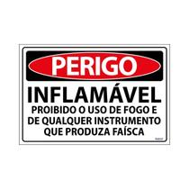 Placa De Perigo Inflamável Proibido O Uso De Fogo E De Qualquer Instrumento Que Produza Faísca 30x20 Ecom IA - SP80 F9e Placa De Perigo Inflamável Proibido O Uso De Fogo E De Qualquer Instrumento Que Produza Faísca 30x20 Ecom IA - SP80 F9e