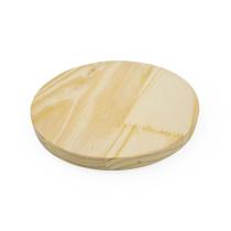 Placa De Pinus Redonda Disco Redondo 25x25 Madeira Natural