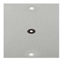 Placa De Piso 4x2 Aluminio Com Furo - Stamplac