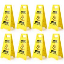 Placa de piso úmido WOUSED, pacote com 8, 44,5 cm de altura, bilíngue