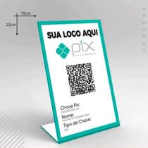 Placa de Pix - Ps 2mm adesivada - padrão