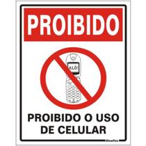Placa de Poliestireno Auto-Adesiva 20x15cm Proibido Uso Celular - 220 AP - SINALIZE Placa de Poliestireno Auto-Adesiva 20x15cm Proibido Uso Celular - 220 AP - SINALIZE