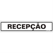 Placa De Poliestireno Auto-adesiva 5x25cm Recepção - 200 Av - Sinalize Placa 5x25 Recepcao 200av Sinalize Placa De Poliestireno Auto-adesiva 5x25cm Recepção - 200 Av - Sinalize Placa 5x25 Recepcao 200av Sinalize