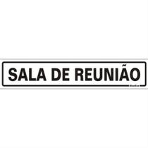 Placa de Poliestireno Auto-Adesiva 5x25cm Sala de Reunião - 200 AP - SINALIZE Placa de Poliestireno Auto-Adesiva 5x25cm Sala de Reunião - 200 AP - SINALIZE