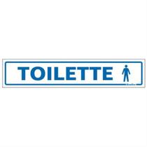 Placa de Poliestireno Auto-Adesiva 5x25cm Toilette Masculino - 200 AI - SINALIZE Placa de Poliestireno Auto-Adesiva 5x25cm Toilette Masculino - 200 AI - SINALIZE