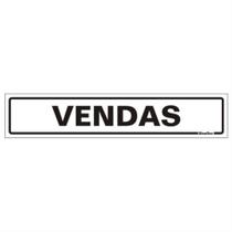 Placa De Poliestireno Auto-adesiva 5x25cm Vendas - 200 Aa - Sinalize Placa 5x25 Vendas 200aa Sinalize