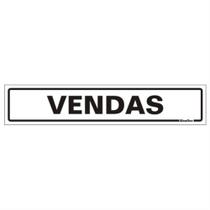 Placa de Poliestireno Auto-Adesiva 5x25cm Vendas - 200 AA - SINALIZE Placa de Poliestireno Auto-Adesiva 5x25cm Vendas - 200 AA - SINALIZE
