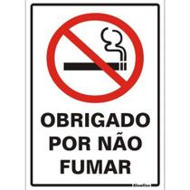Placa de Poliestireno Autoadesiva 20x30cm Obrigado Por Não Fumar 250 Ak Sinalize Placa 30x20 Ob Placa de Poliestireno Autoadesiva 20x30cm Obrigado Por Não Fumar 250 Ak Sinalize Placa 30x20 Ob