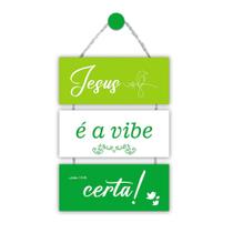 Placa de Porta Religiosa para Casa Apartamento Seja Bem Vindo Lar Deus Ore Confie em Jesus 36cm