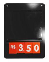 Placa de Preço 24,5x33cm com Nº Vermelho Tipo Caderninho