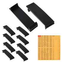 Placa de preenchimento para disjuntor LRWZOV, kit com 10 unidades, 3/4 polegada, preta Placa de preenchimento para disjuntor LRWZOV, kit com 10 unidades, 3/4 polegada, preta