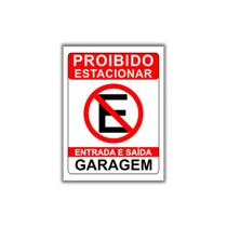 Placa De Proibido Estacionar 30x40cm Saída (PL000015)