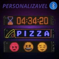 Placa De Propaganda Led Painel Rgb Para Carro Com Controle 12x60 Le-4014