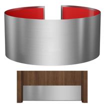 Placa de proteção para porta Sanbege 20 x 76 cm em aço inoxidável Placa de proteção para porta Sanbege 20 x 76 cm em aço inoxidável