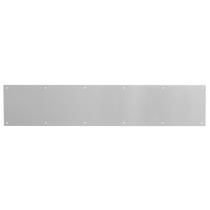 Placa de proteção para portas Prime-Line J 4702 com acabamento acetinado em alumínio