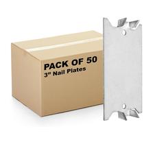 Placa de proteção para pregos Airmont 3" aço zincado 3,8 x 6 cm pacote com 50 Placa de proteção para pregos Airmont 3" aço zincado 3,8 x 6 cm pacote com 50