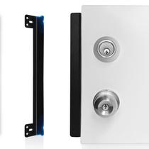Placa de Proteção para Trinco de Porta MOSECYOU 30 cm, Alta Resistência, Preta Placa de Proteção para Trinco de Porta MOSECYOU 30 cm, Alta Resistência, Preta