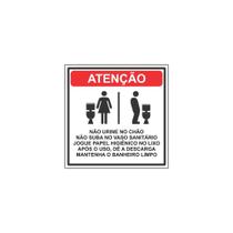 Placa de PVC 3mm ORIENTAÇAO SANITARIO MASCULINO e FEMININO 15cmx15cm Placa de PVC 3mm ORIENTAÇAO SANITARIO MASCULINO e FEMININO 15cmx15cm