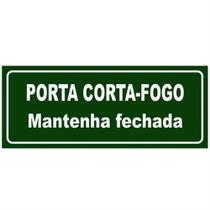 Placa de Pvc Fotoluminescente Autoadesiva 20x40cm Porta Cortafogo Mantenha Fechada 360 An Sina Placa de Pvc Fotoluminescente Autoadesiva 20x40cm Porta Cortafogo Mantenha Fechada 360 An Sina