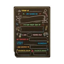 Placa De Quadro Negro Dupla Face Para O Primeiro E Último Dia De Aula - Meu Primeiro E Último Dia Placa De Quadro Negro Dupla Face Para O Primeiro E Último Dia De Aula - Meu Primeiro E Último Dia