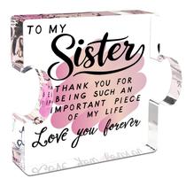 Placa de quebra-cabeça Sister Gift Sepaumo Birthday Acrílico para mulheres