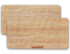 Placa de rastreamento Maritas Cursive Alphabet Montessori 3+ Years Placa de rastreamento Maritas Cursive Alphabet Montessori 3+ Years