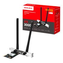Placa de Rede Adaptador Wifi 6 + Bluetooth 5.2 PCIe AX3000 MA80XE Mercusys