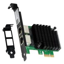 Placa De Rede Gigabit Dual Port Rj45 Pci-E X1 Pcyes Lc1000-2P