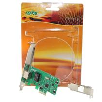 Placa de Rede Gigabit Feasso PCI-E 1X 10/100/1000Mbps 1 Slot Com Espelho Low Profile - JPR-02