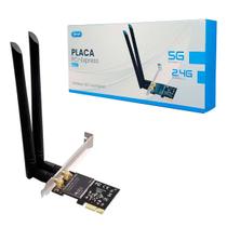 Placa de Rede PCI-E Wireless Knup T119, 2x Antenas, Dual Band (2.4/5GHz) Placa de Rede PCI-E Wireless Knup T119, 2x Antenas, Dual Band (2.4/5GHz)