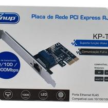 Placa De Rede Pci-express Pcie X1 10/100/1000 Mb/s Rj45 - Knup